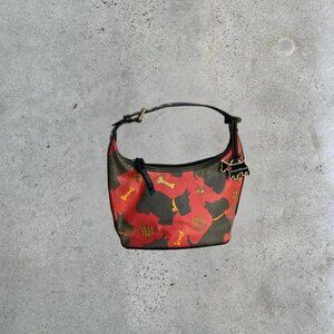 2000s Scottie dog print shoulder bag .